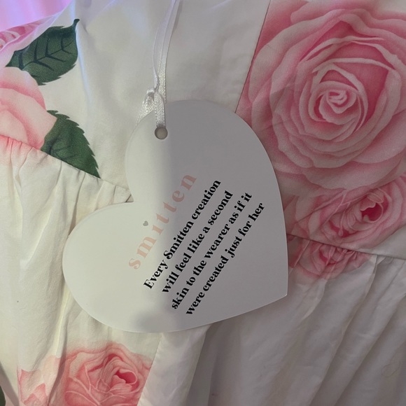 Mini dress with Puff sleeves - Picture 5 of 8